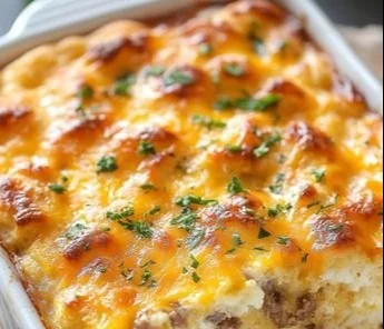 Biscuits and Gravy Breakfast Casserole 6 Biscuits and Gravy Breakfast Casserole