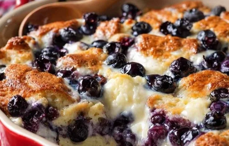Blueberry Cottage Cheese Breakfast Bake