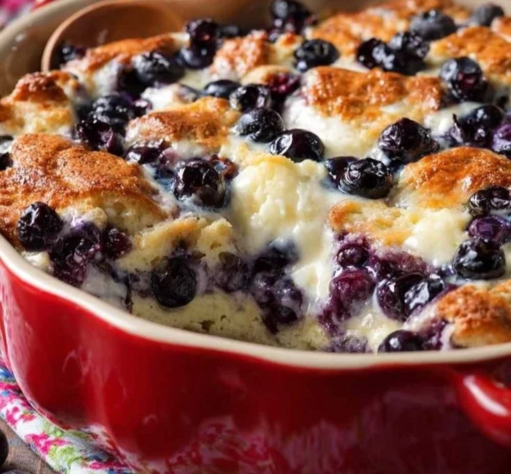 Blueberry Cottage Cheese Breakfast Bake