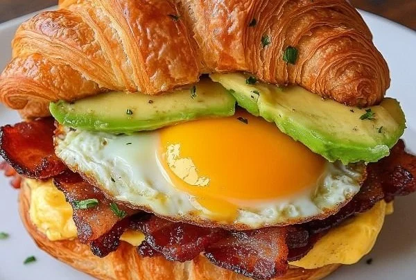 Breakfast Croissant Sandwich