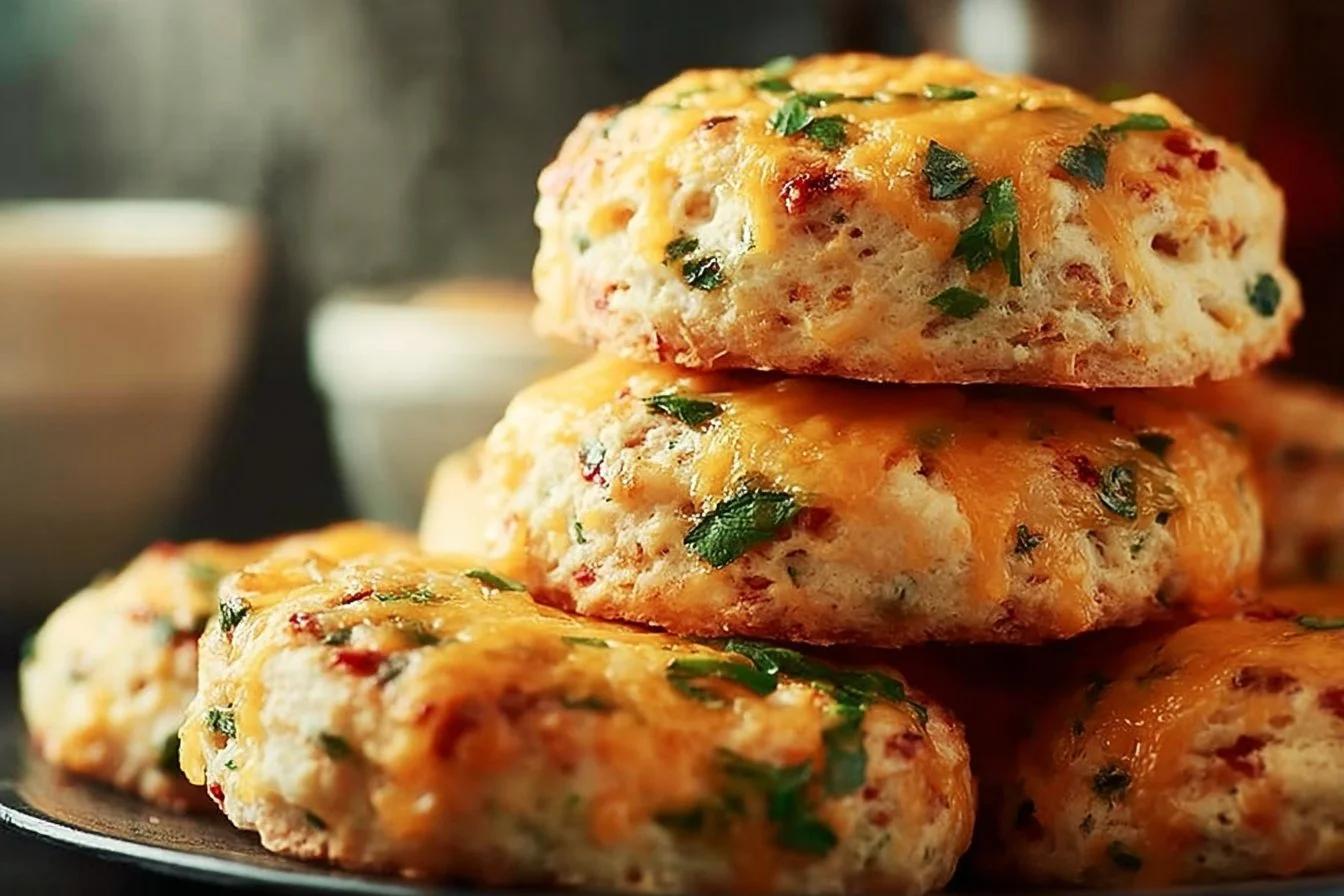 Delicious breakfast protein biscuits perfect for a healthy morning snack.