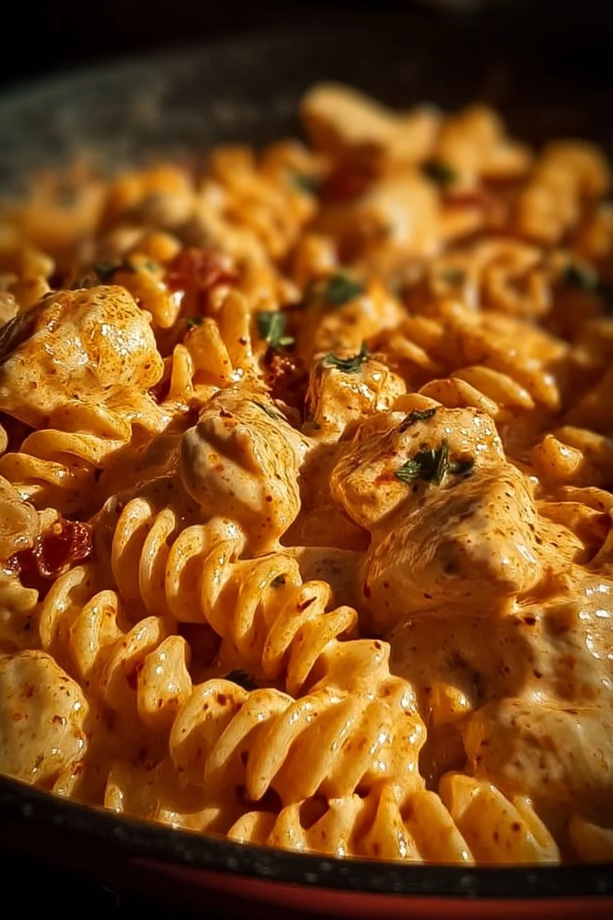 Cajun Cream Cheese Chicken Pasta Bake