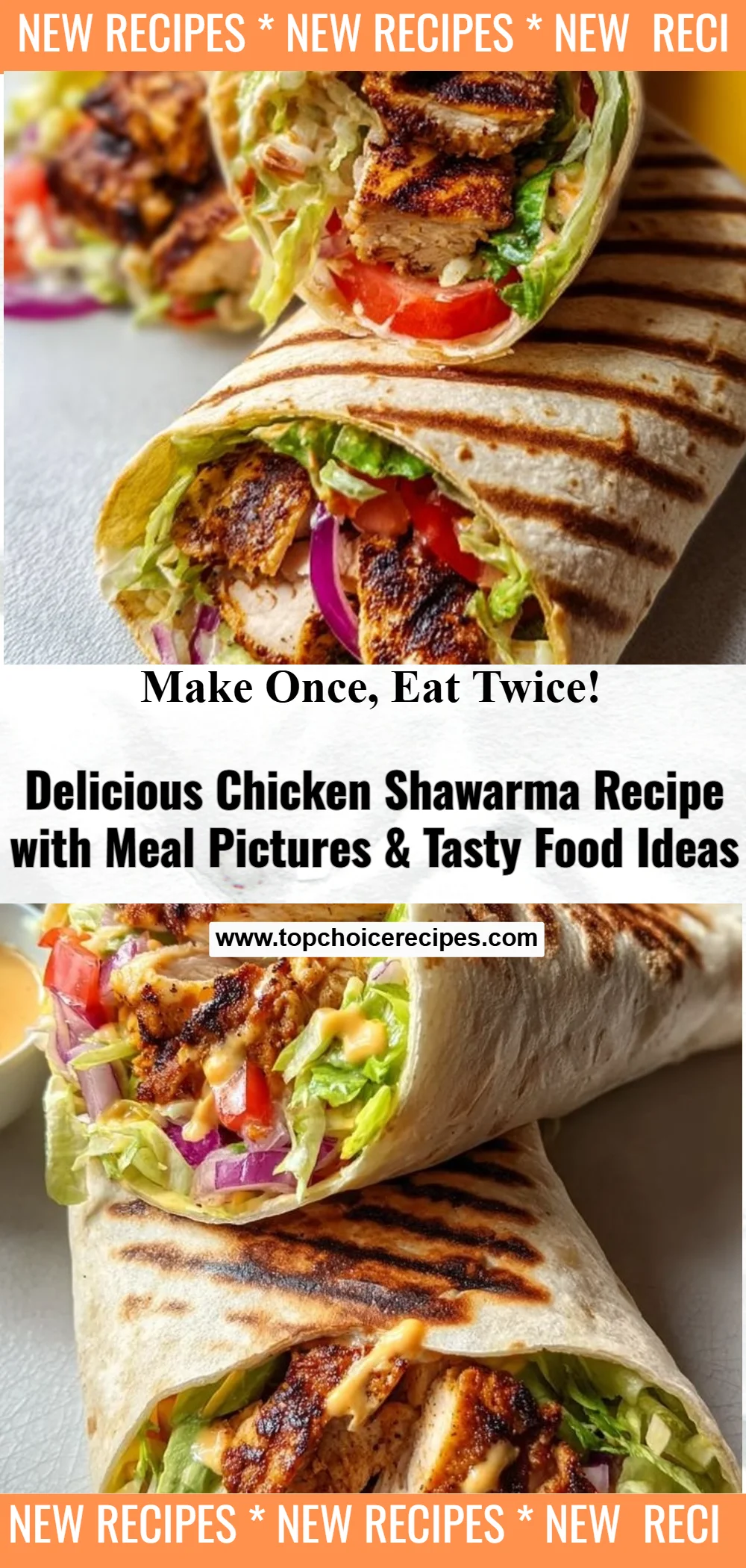 Chicken Shawarma with Creamy Garlic Sauce