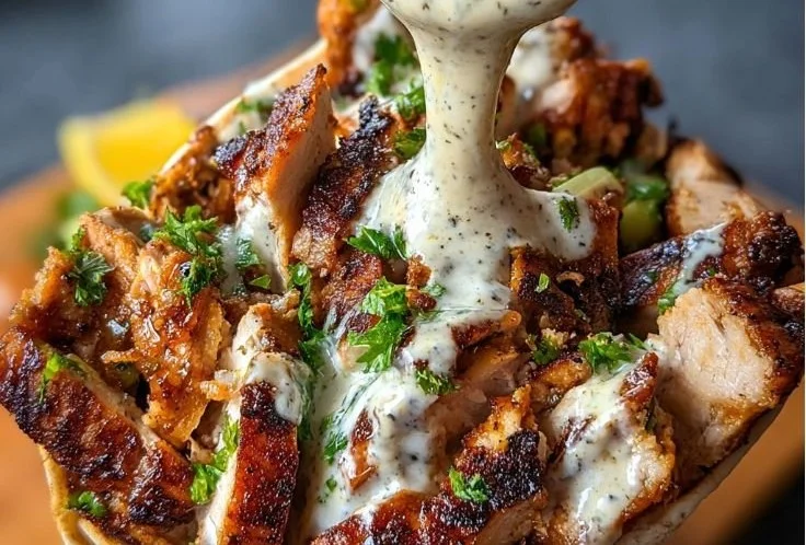 Chicken Shawarma with Garlic Sauce