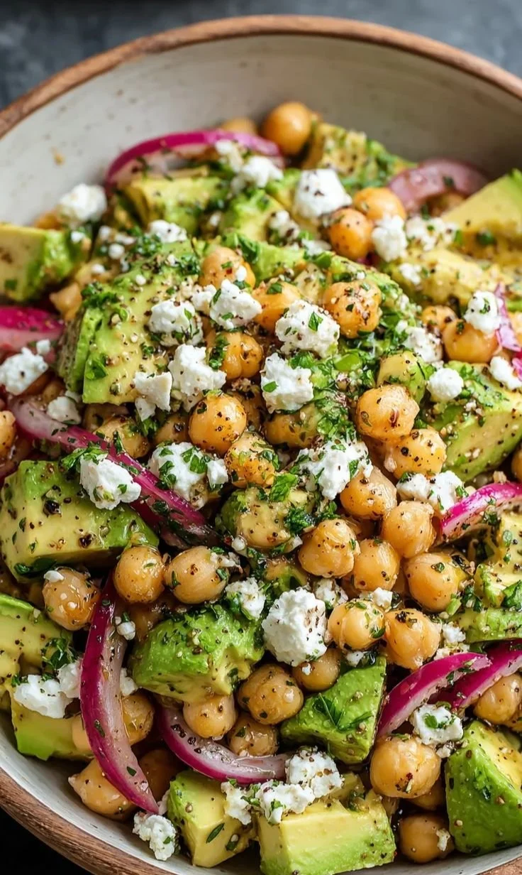 Chickpea Feta Avocado Salad 5 Chickpea Feta Avocado Salad