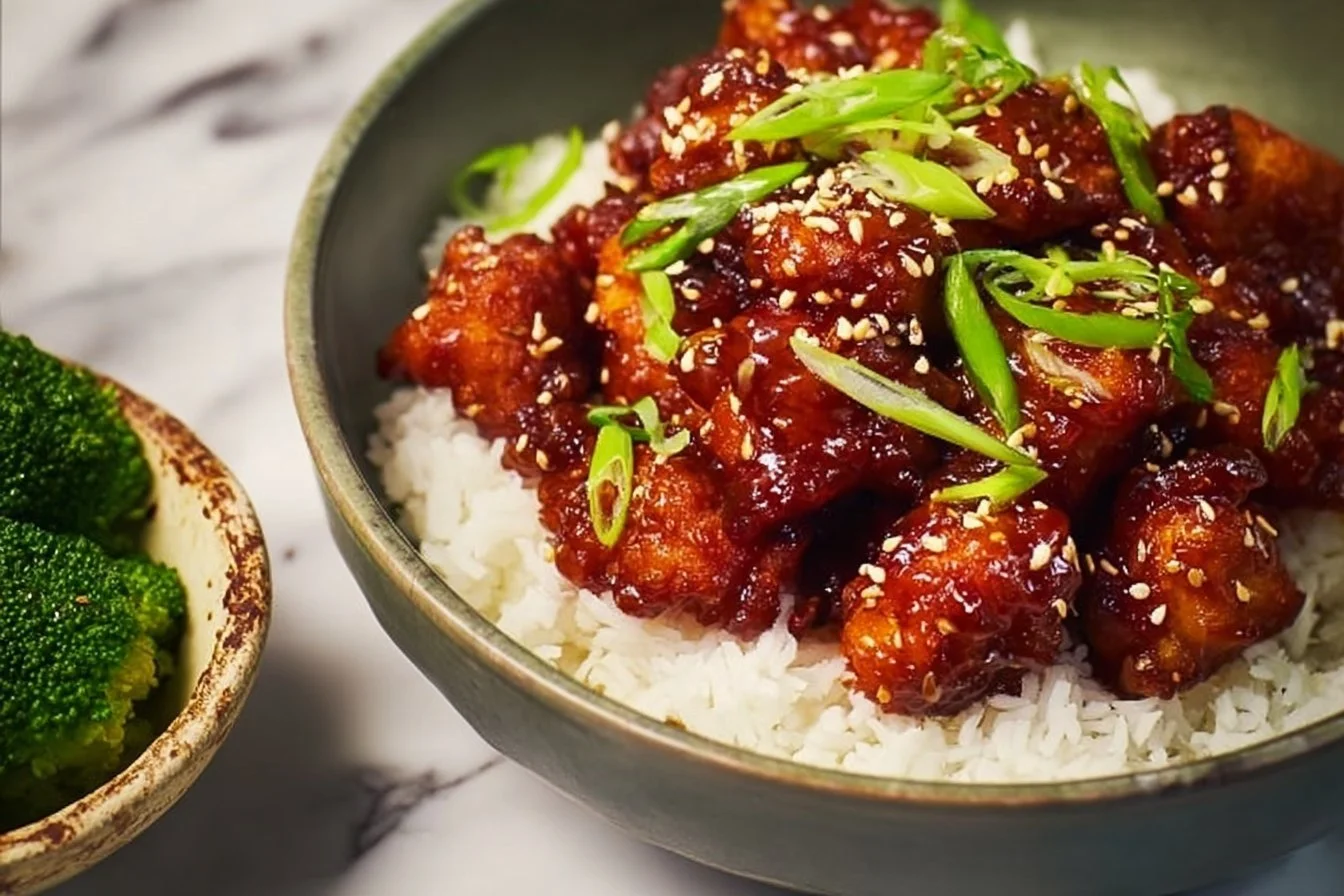 Delicious Chinese Chicken dish with vegetables and sauce