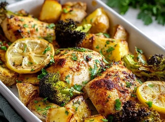Classic Baked Chicken Breast and Potatoes