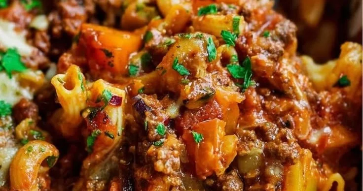 Creamy Cheesy Ground Beef Casserole