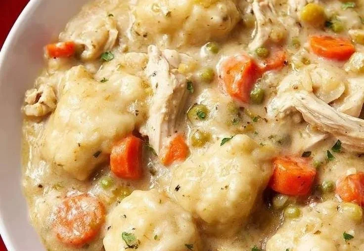 Creamy Crockpot Chicken and Dumplings