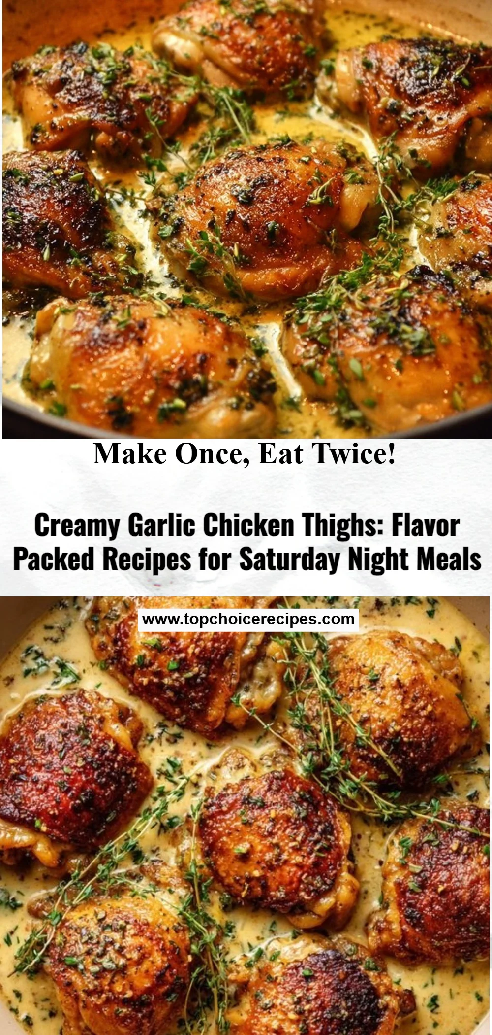 Creamy Garlic Chicken Thighs