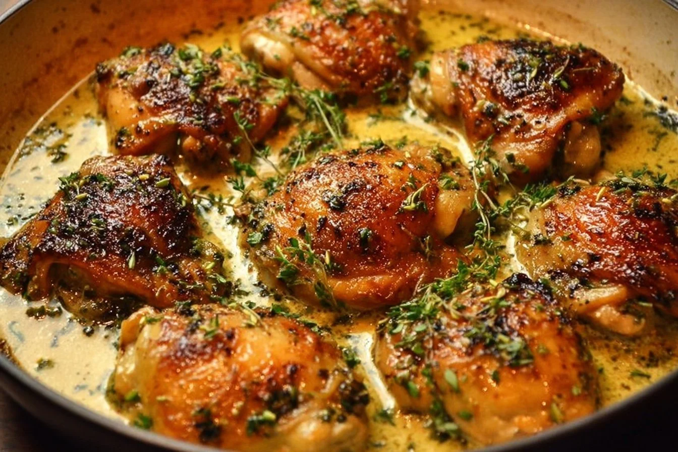 Creamy Garlic Chicken Thighs