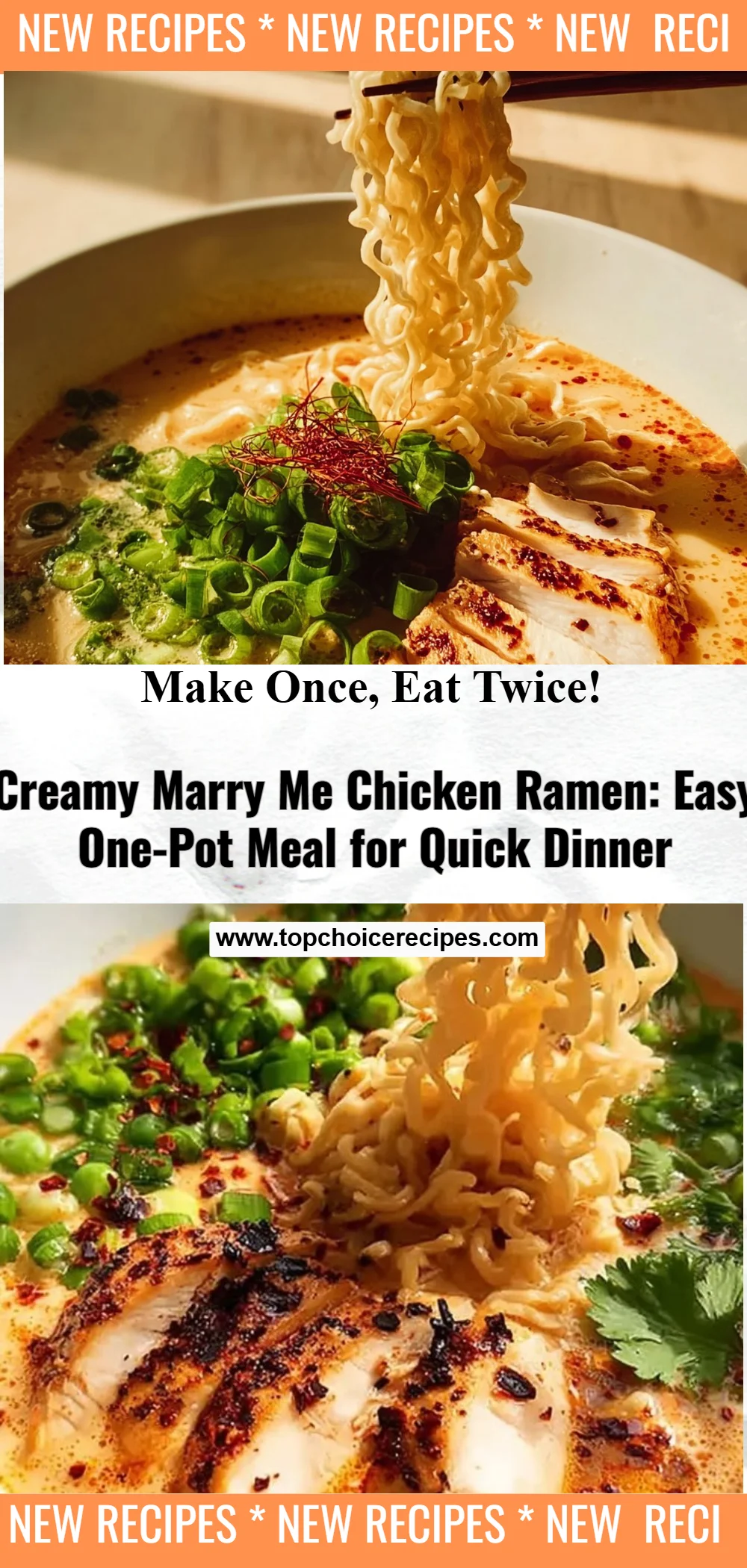 Creamy Marry Me Chicken Ramen