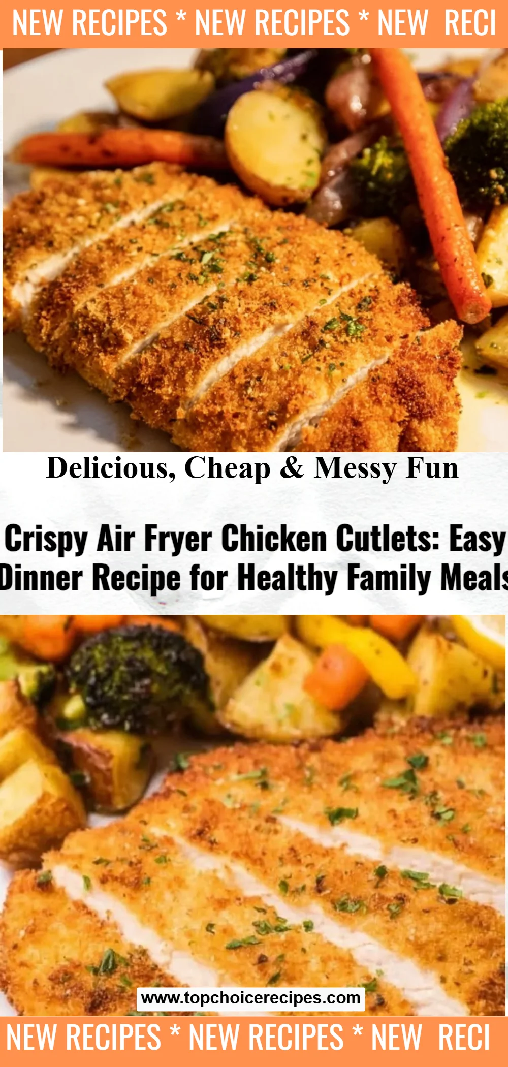 Crispy Air Fryer Chicken Cutlets