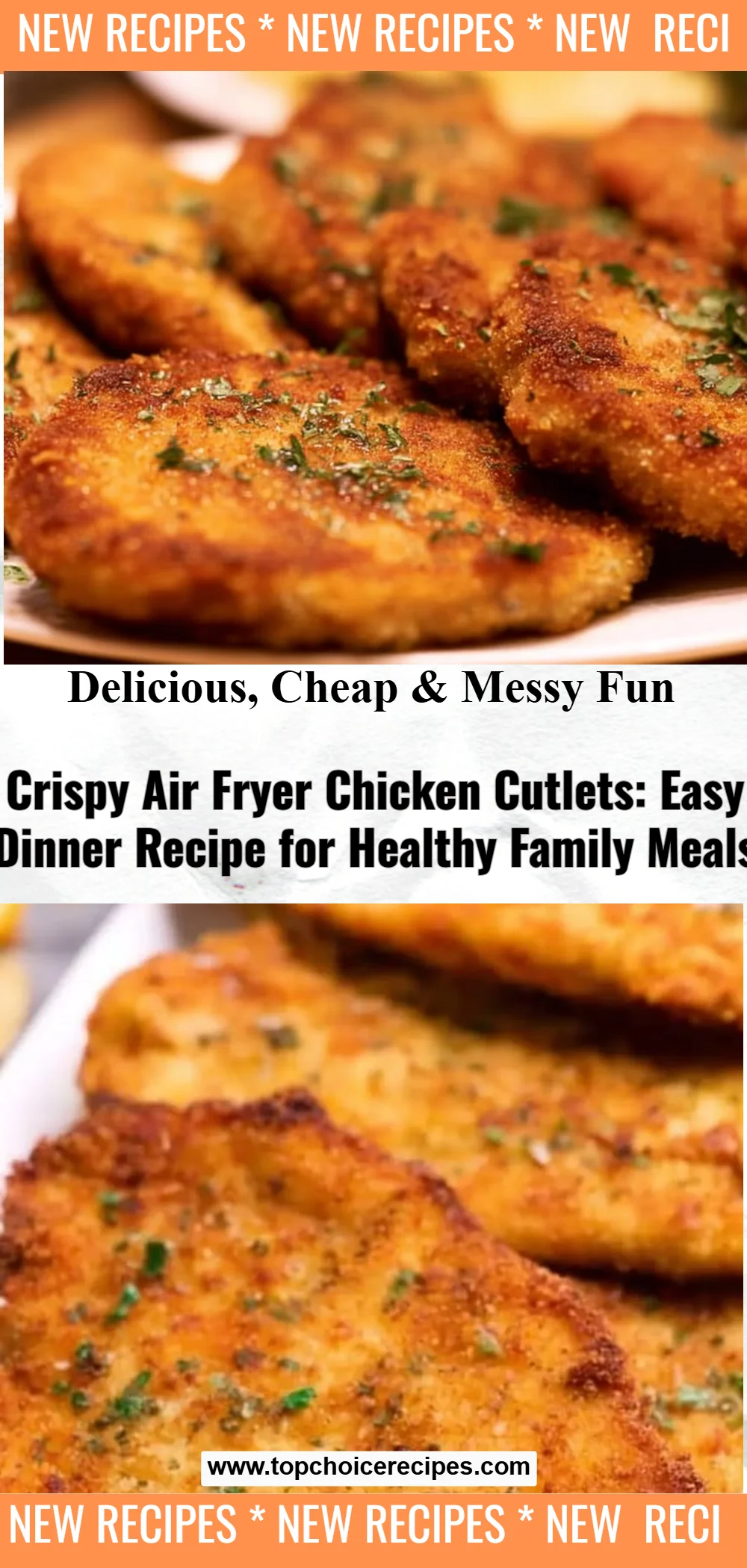 Crispy Air Fryer Chicken Cutlets