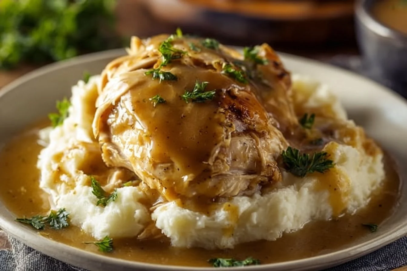 Crockpot Chicken and Gravy