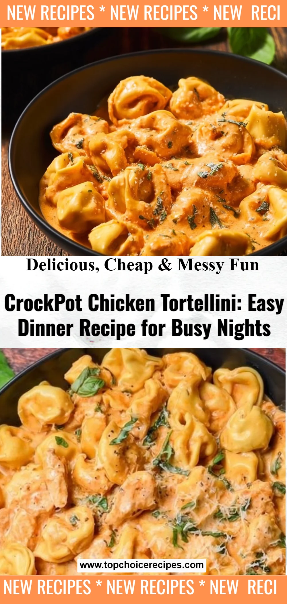 CrockPot Chicken Tortellini