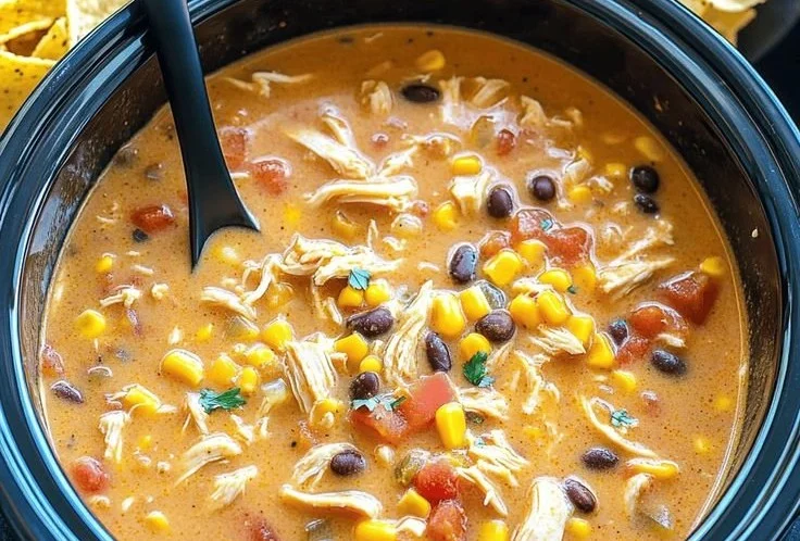 Crockpot Chicken Tortilla Soup
