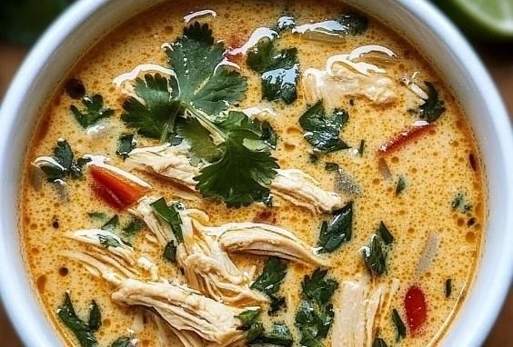 Crockpot Thai Coconut Chicken Soup