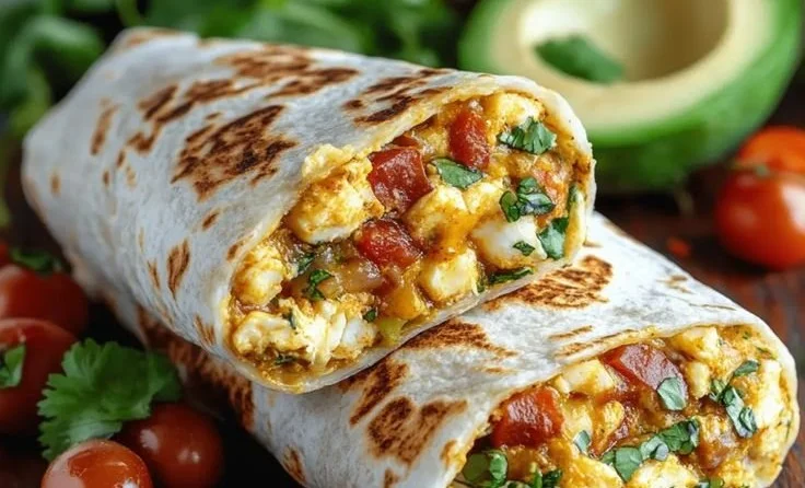 Delicious High-Protein Breakfast Burrito for Energizing Mornings