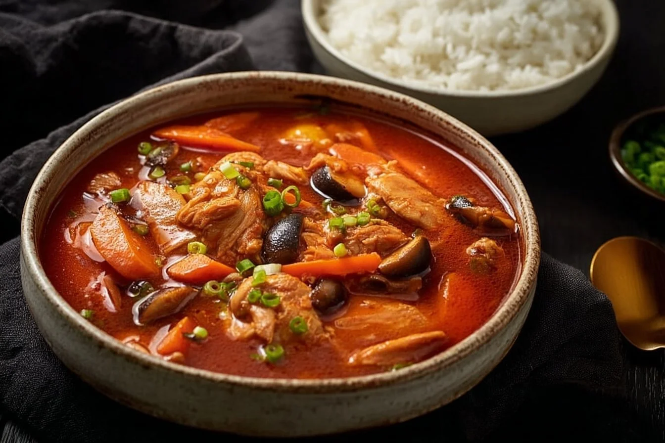 Delicious Slow Cooker Korean Chicken Stew