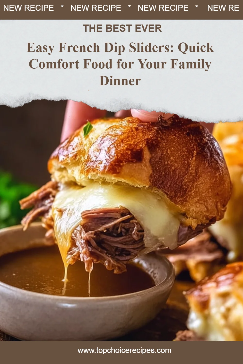 Easy French Dip Sliders