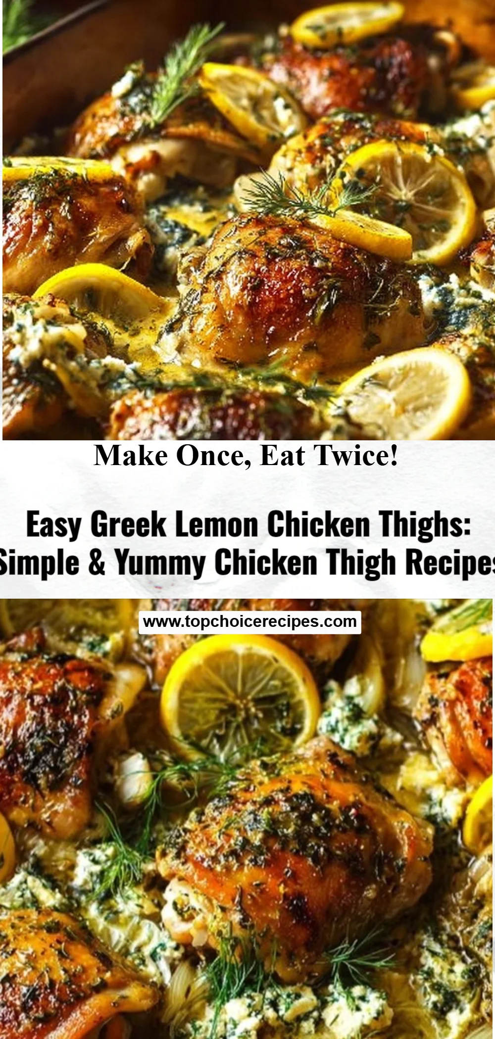 Easy Greek Lemon Chicken Thighs