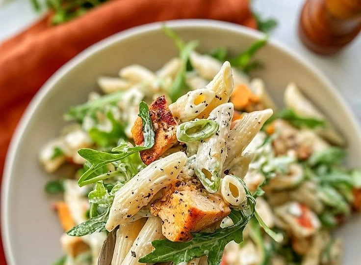 Easy High Protein Fall Pasta Salad