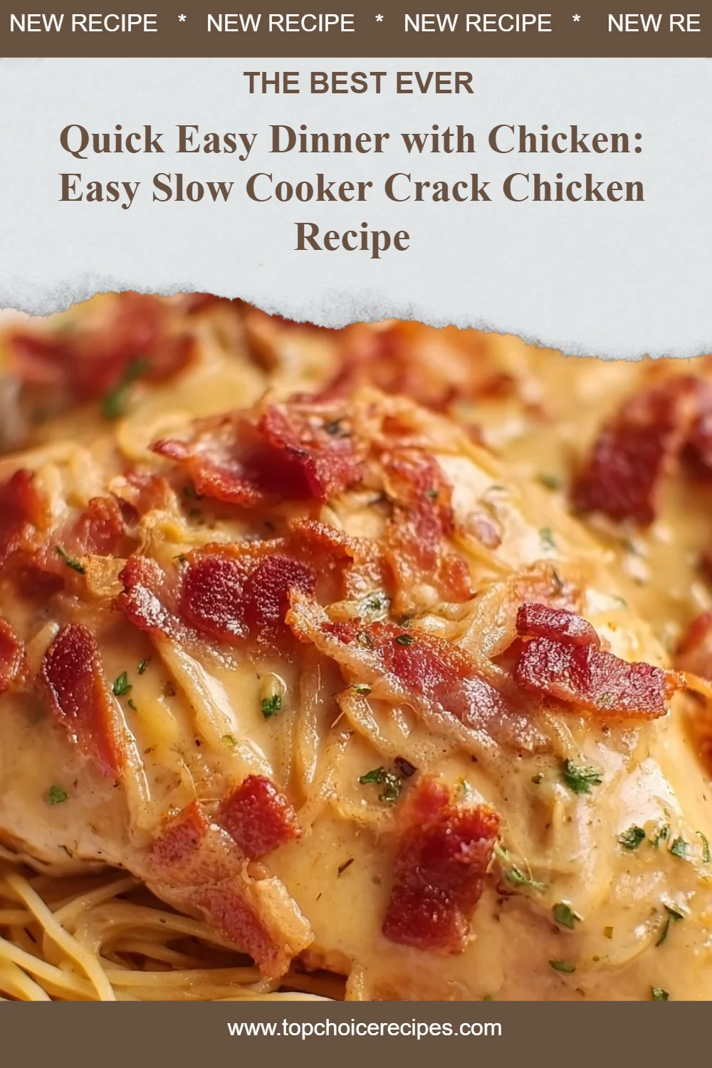 Easy Slow Cooker Crack Chicken