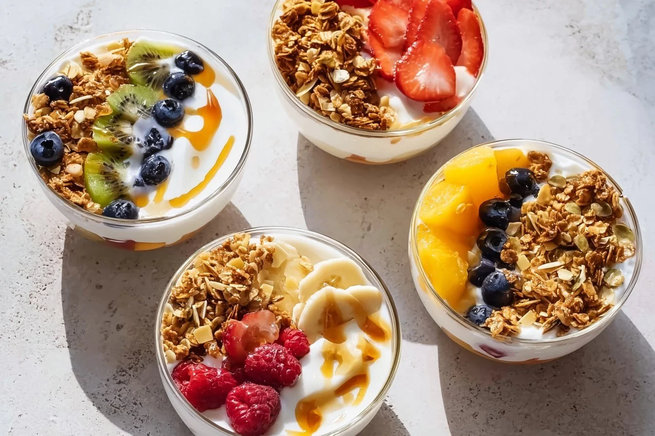 Easy Yogurt Granola Bowls