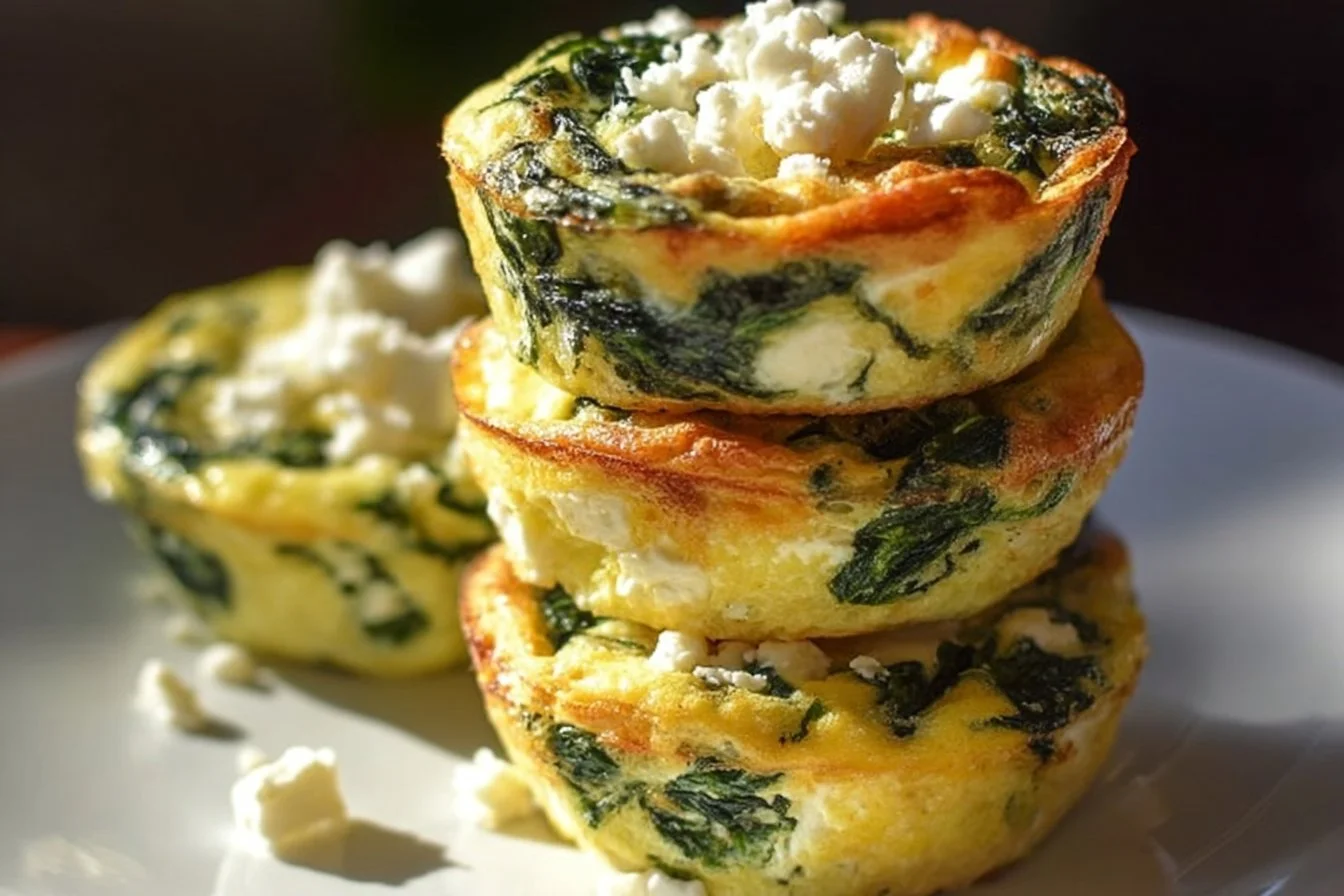 Egg Muffins with Spinach and Feta
