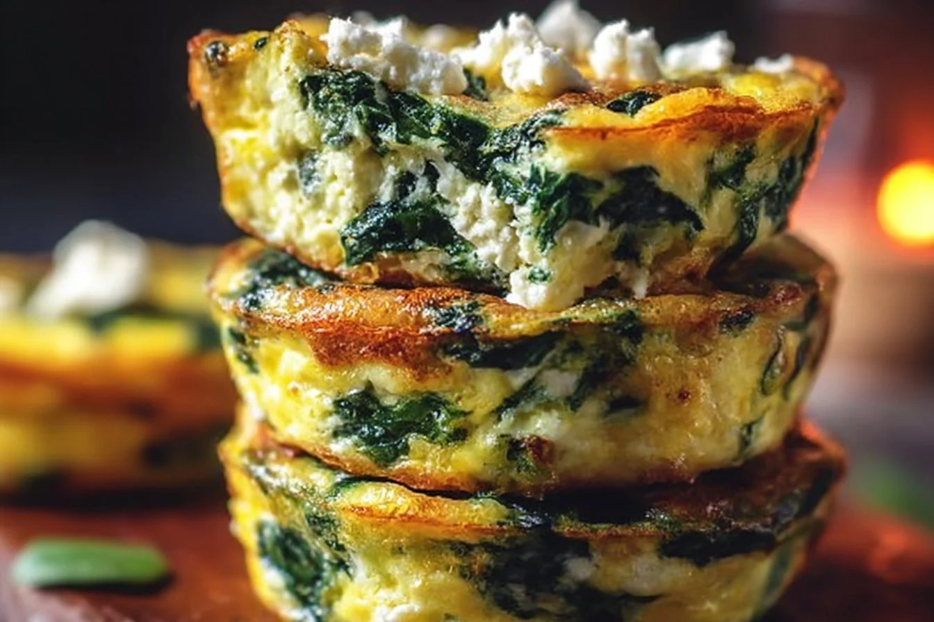 Egg Muffins with Spinach and Feta