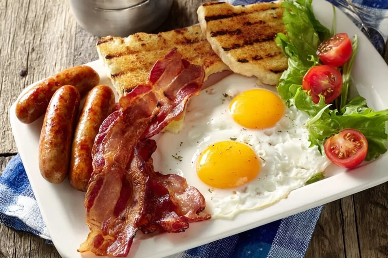 Delicious Flat Belly Waffles served on a plate, emphasizing a healthy lifestyle.