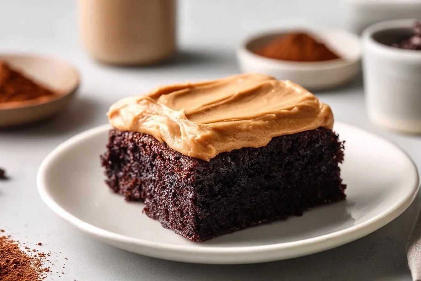 Delicious fudgy gluten-free brownies cut into squares on a plate.