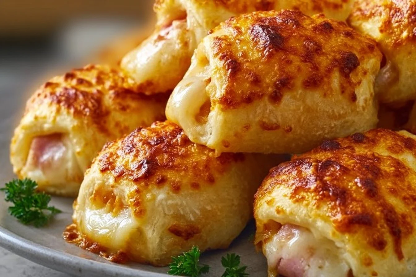 Ham & Cheese Puff Pastry Rolls
