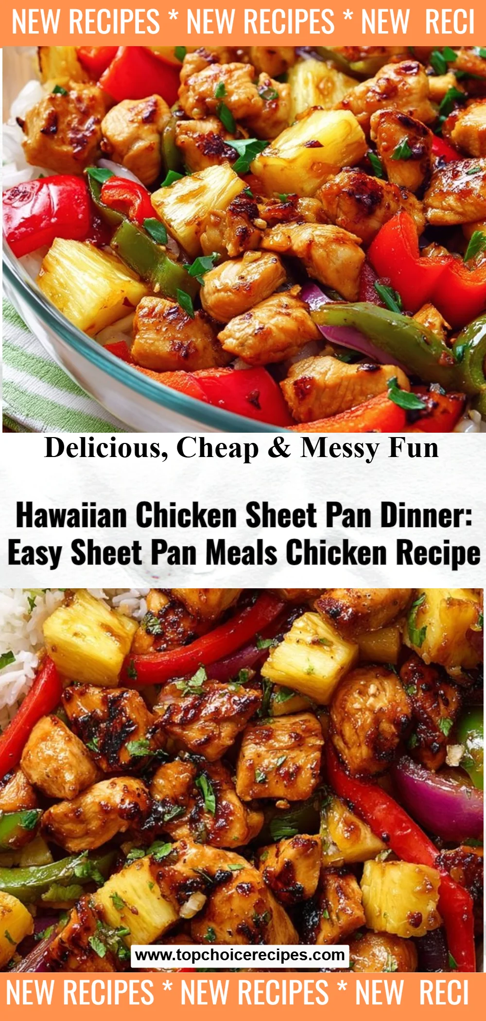 Hawaiian Chicken Sheet Pan 2 Hawaiian Chicken Sheet Pan