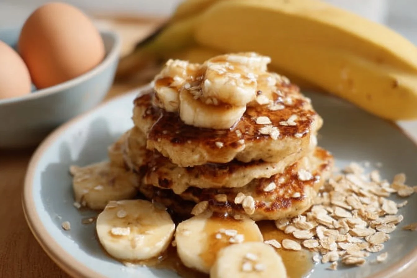 Healthy Banana Oatmeal Pancakes 6 Healthy Banana Oatmeal Pancakes