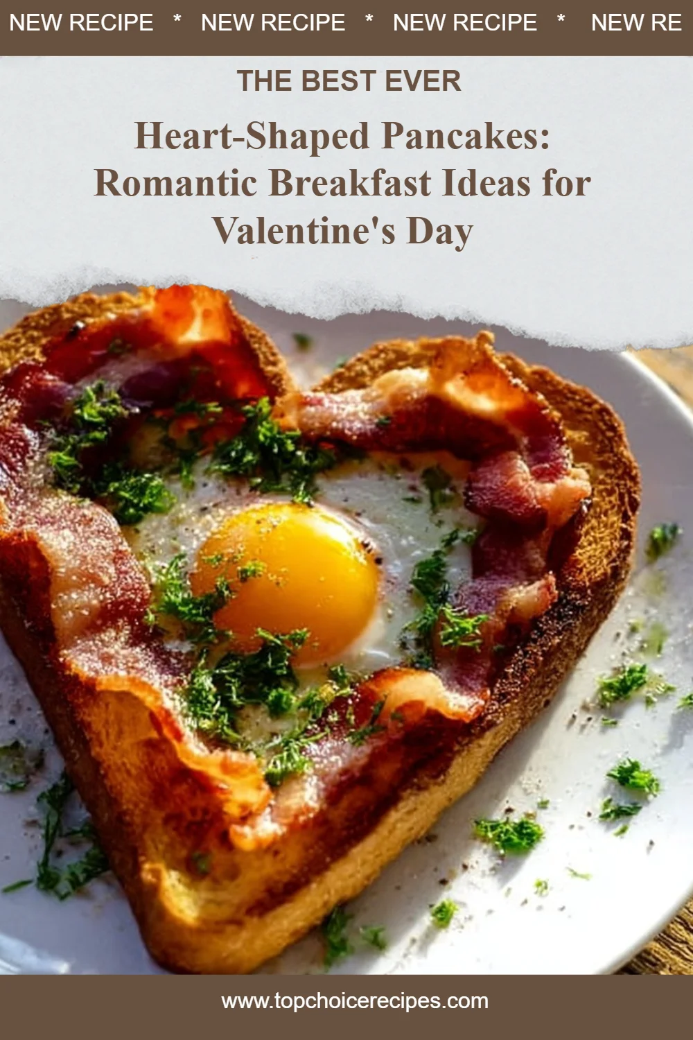 Heart-Shaped Pancakes for Valentine's Day