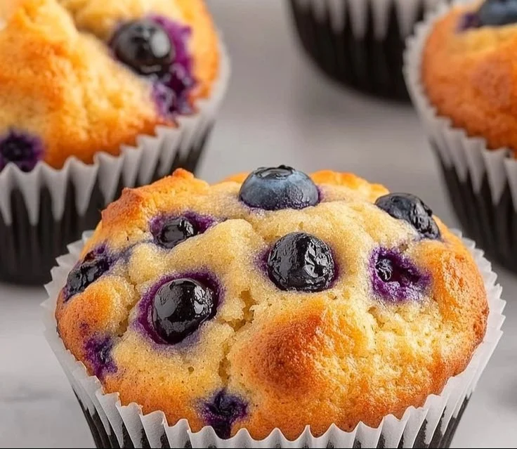 High Protein Blueberry Muffins