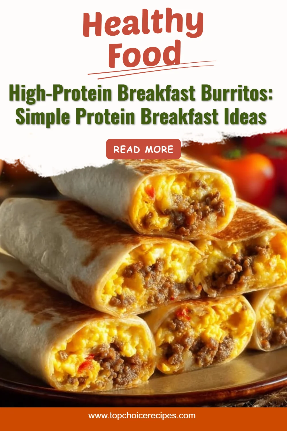 High-Protein Breakfast Burritos