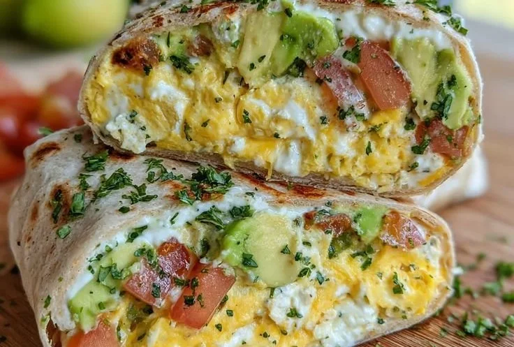 High-Protein Breakfast Wrap with Cottage Cheese and Avocado 7 High-Protein Breakfast Wrap with Cottage Cheese and Avocado