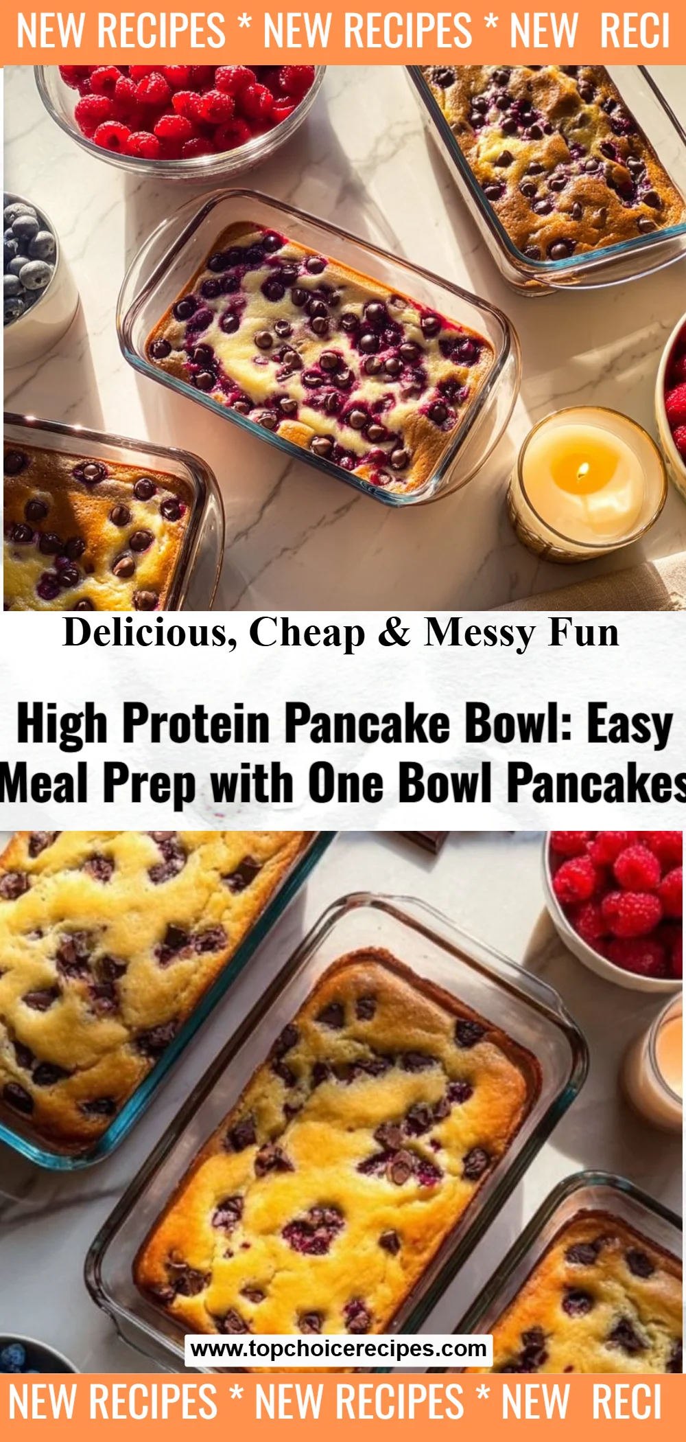 High Protein Pancake Bowl