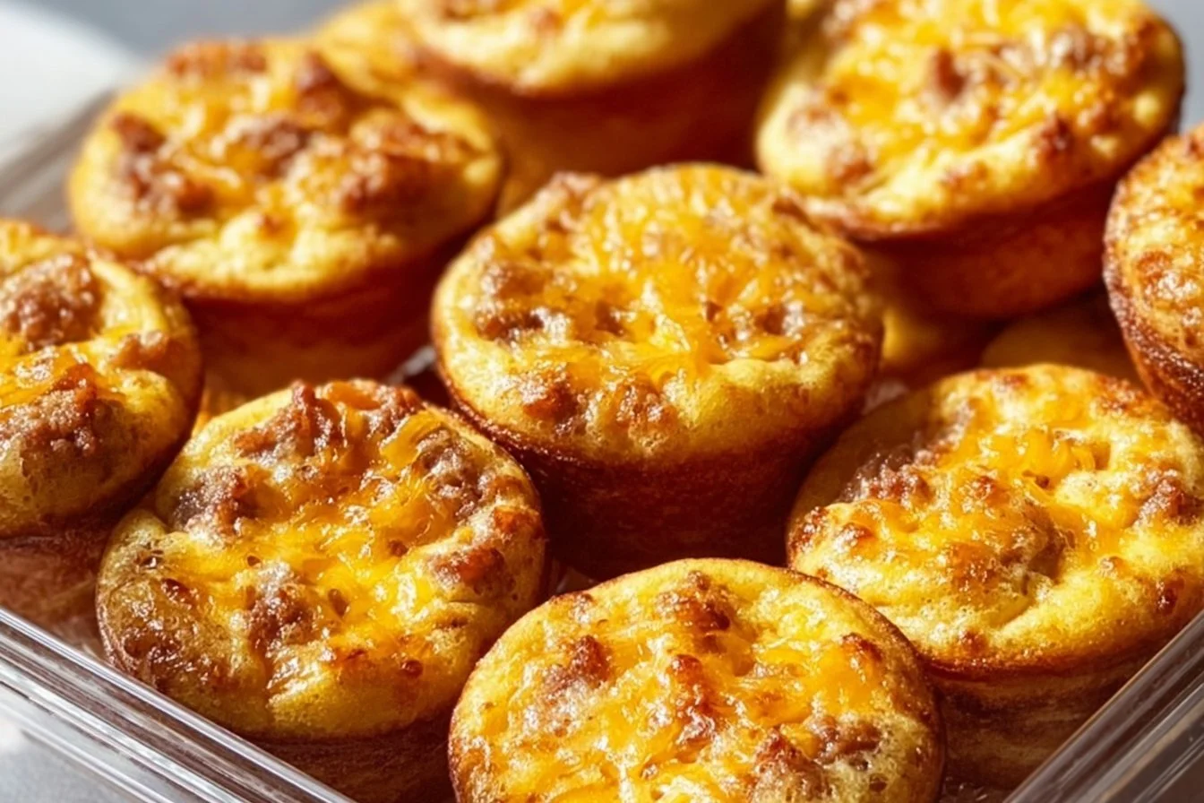 High-Protein Pancake Sausage Mini Muffins