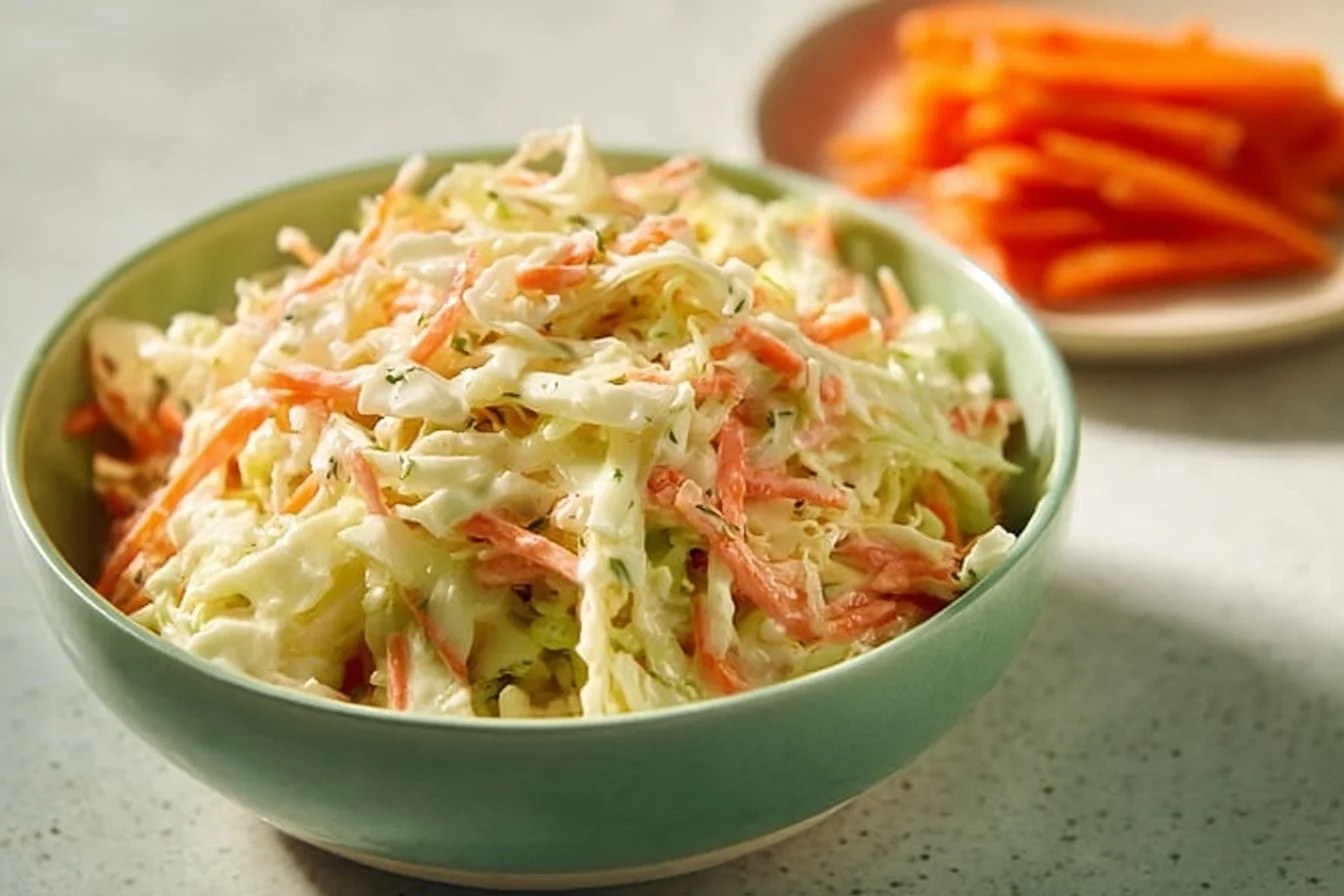 Homemade Coleslaw with Honey Mustard Dressing