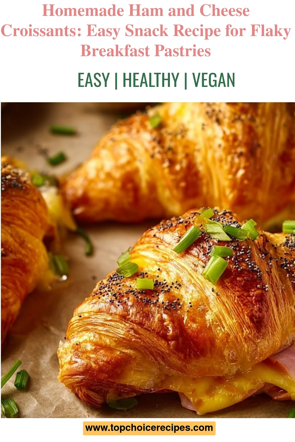 Homemade Ham and Cheese Croissants