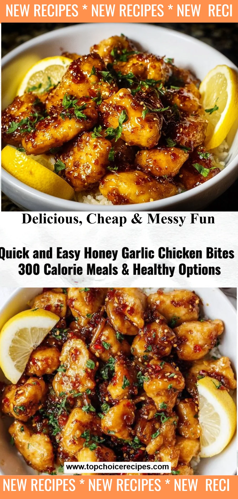Honey Garlic Chicken Bites
