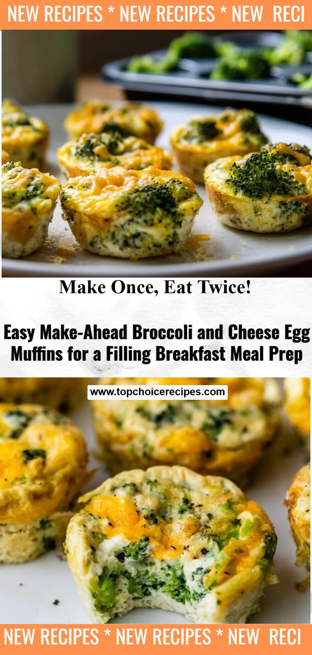 Meal Prep Broccoli and Cheese Egg Muffins