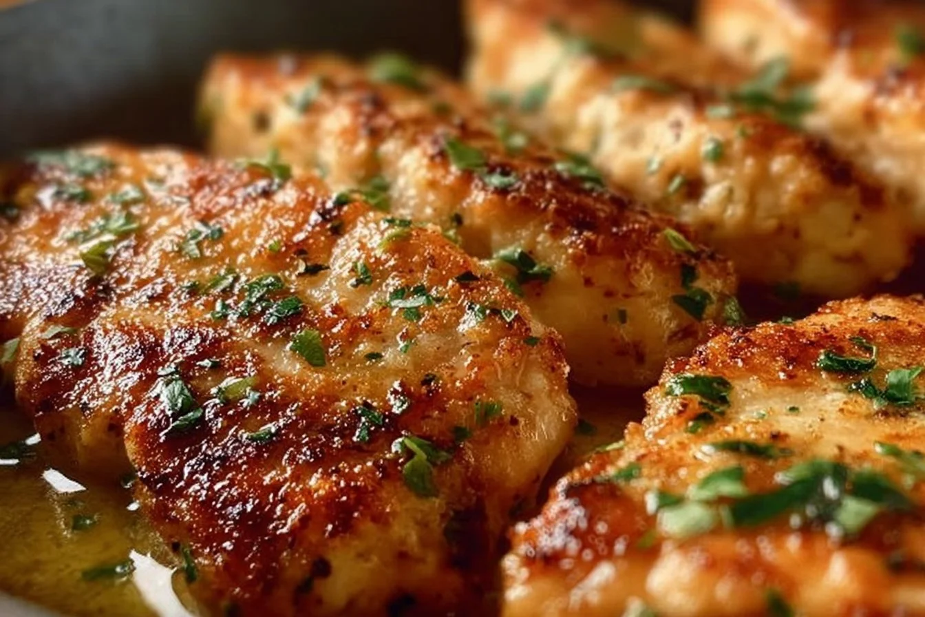 Delicious melt in your mouth chicken served with herbs and spices