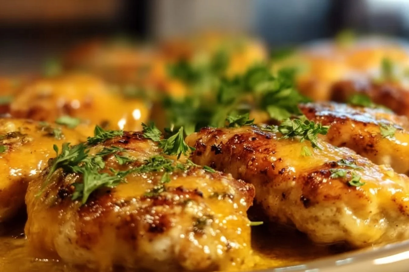 Juicy melt in your mouth chicken breast served with a side of vegetables