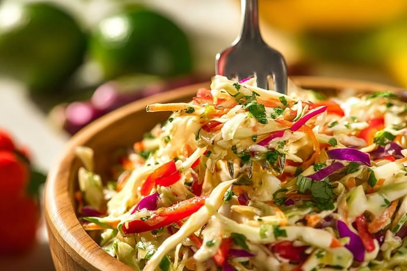 Mexican Coleslaw with Cilantro Lime Dressing
