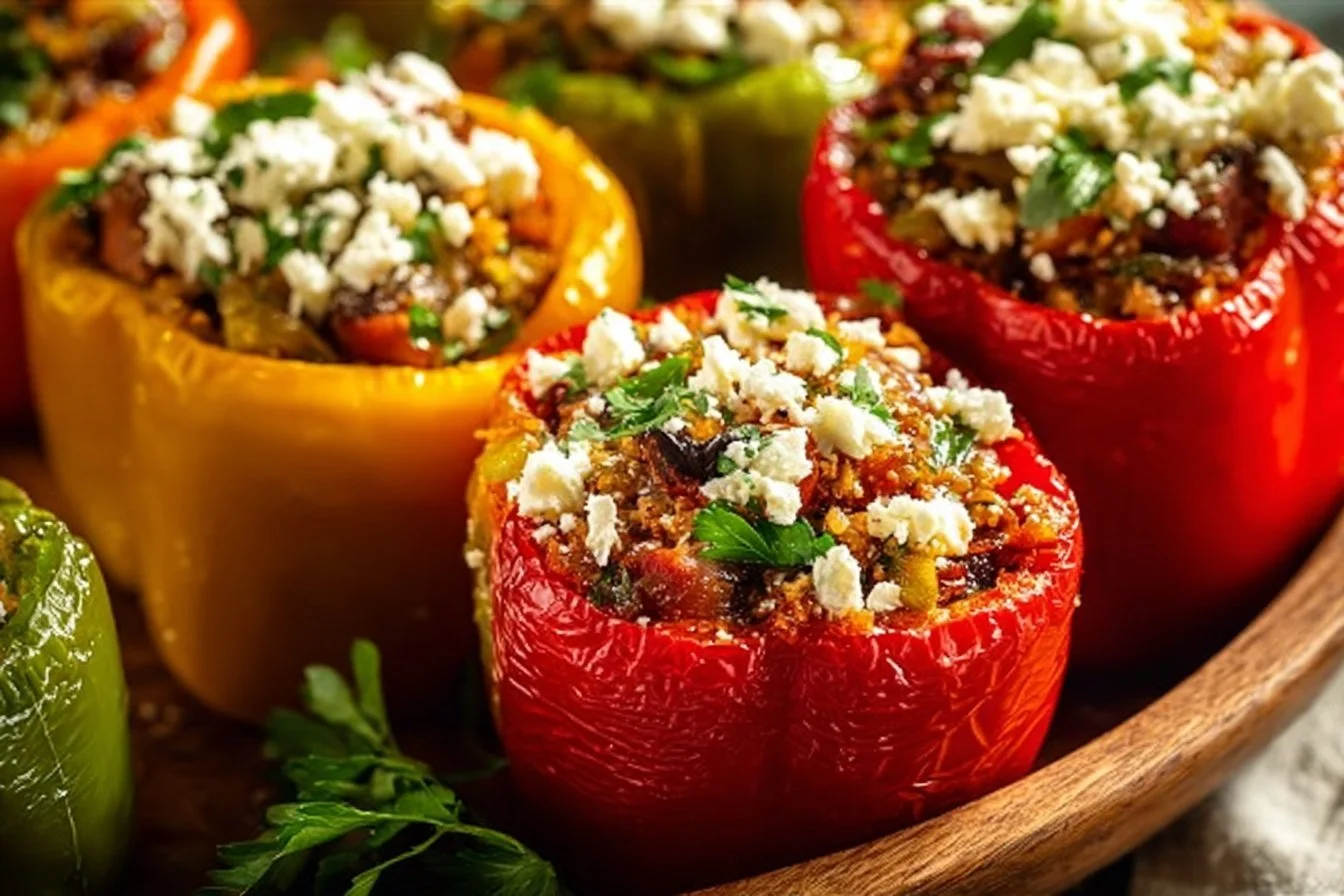 Mouthwatering Greek Stuffed Bell Peppers